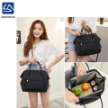 Modern minimalist insulated lunch cooler  bag zipper Oxford cloth large capacity cooler bag